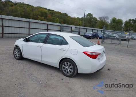 2014 Toyota Corolla Le z USA, uszkodzony, nr VIN 5YFBURHE0EP068362